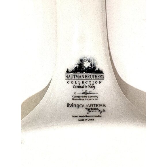 Cardinal Cake Server Hautman Brothers Collection Cardinal in Holly Christmas 10” - Picture 5 of 6